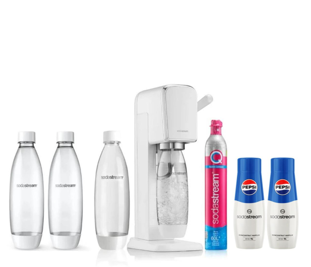 SodaStream ART WHITE + 2x BUTELKA FUSE 1L + 2x SYROP PEPSI - 1089429 - zdjęcie